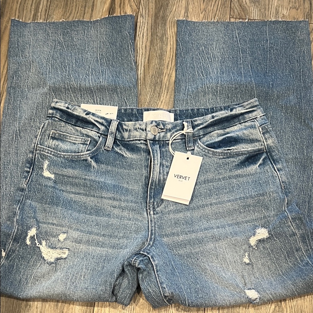 Vervet Women's Light Blue Wide Leg Jeans